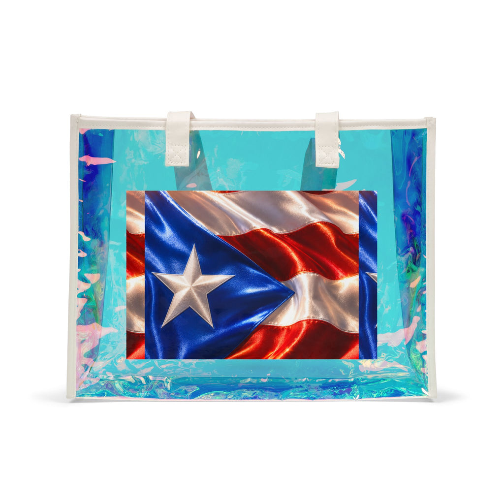 Puerto Rico Beach Holographic Tote Bag