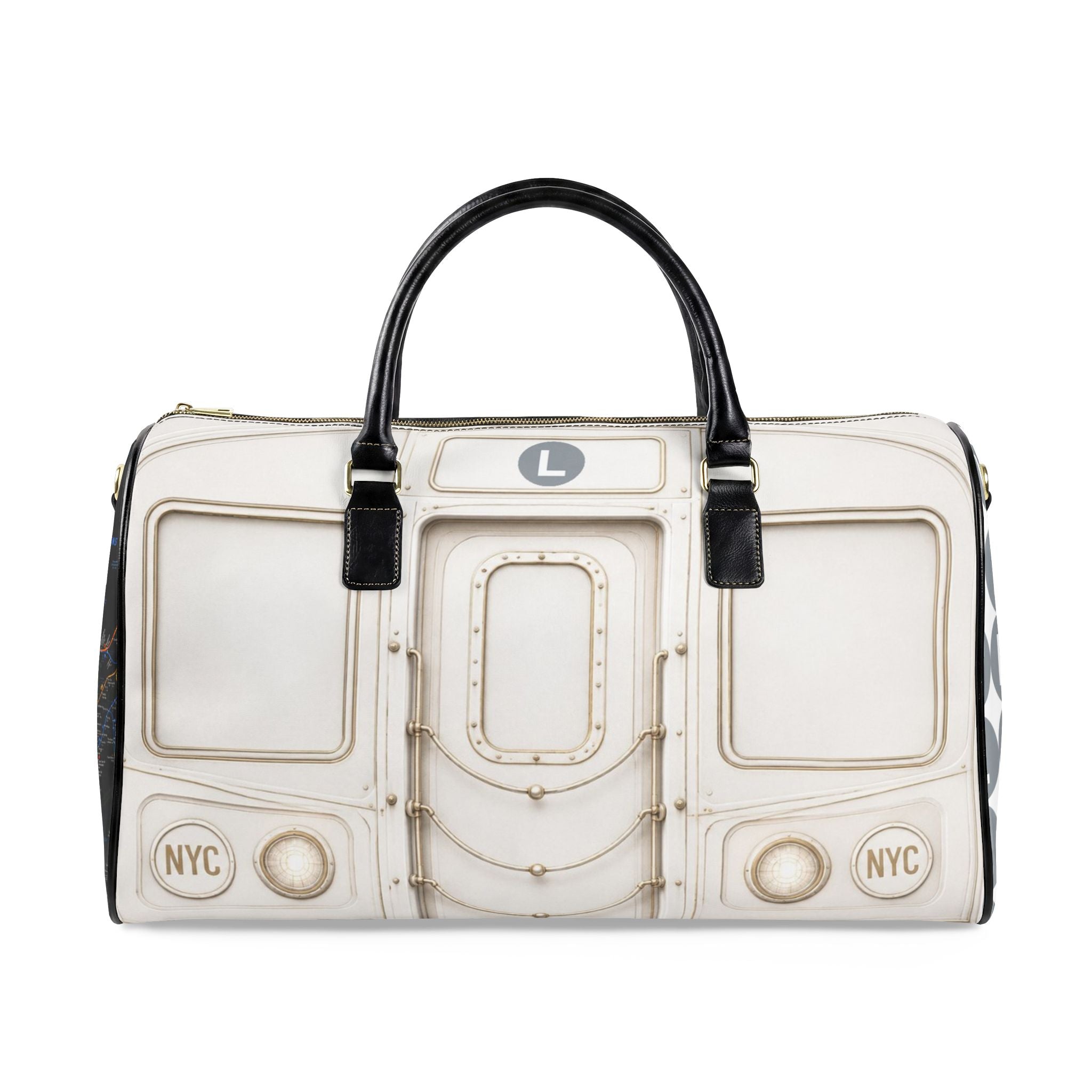L-Train Faux Leather Travel Bag