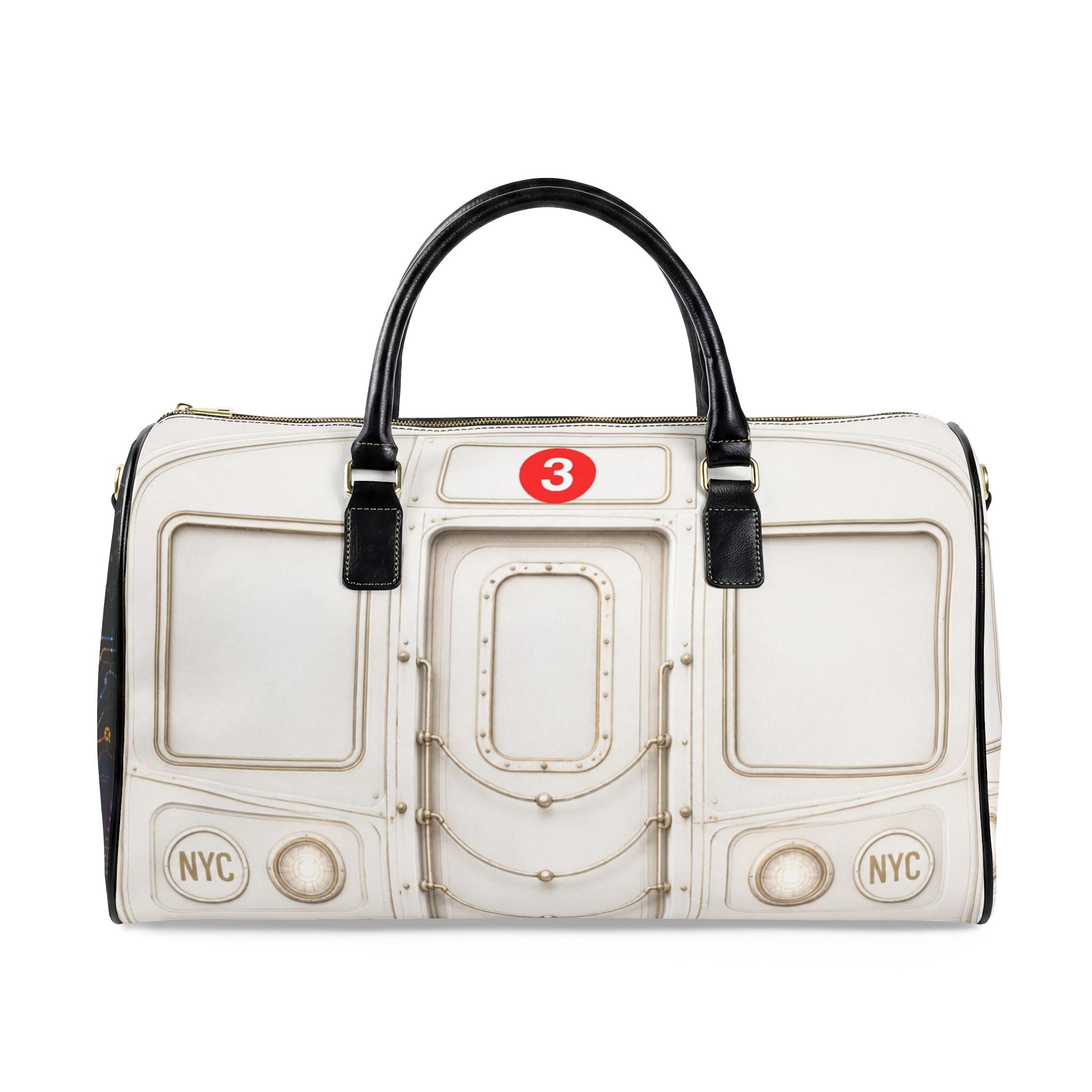3 Line Leather Bag