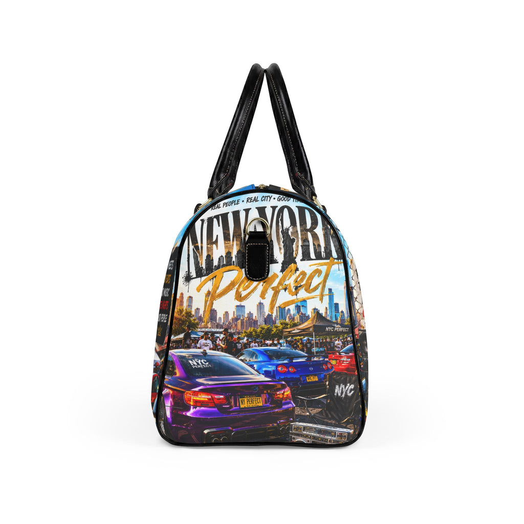 NYC Car Meets Leather Travel Bag