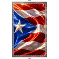 NYP Puerto Rican Flag Holographic Makeup Bag
