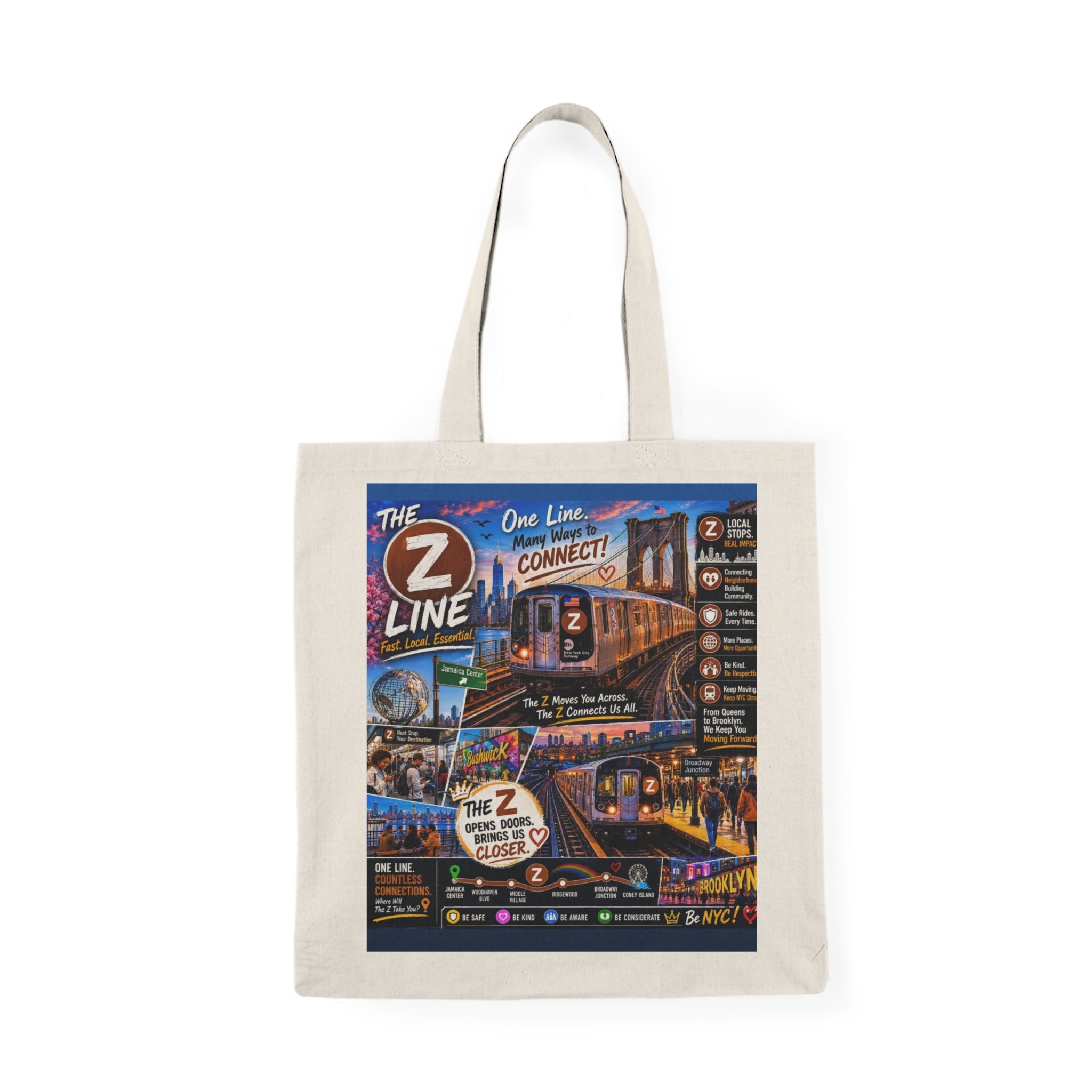 Z Line Natural Tote Bag