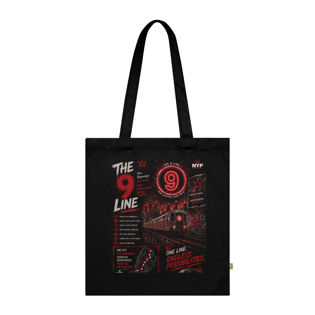 NYP 9  Line Organic Cotton Tote Bag