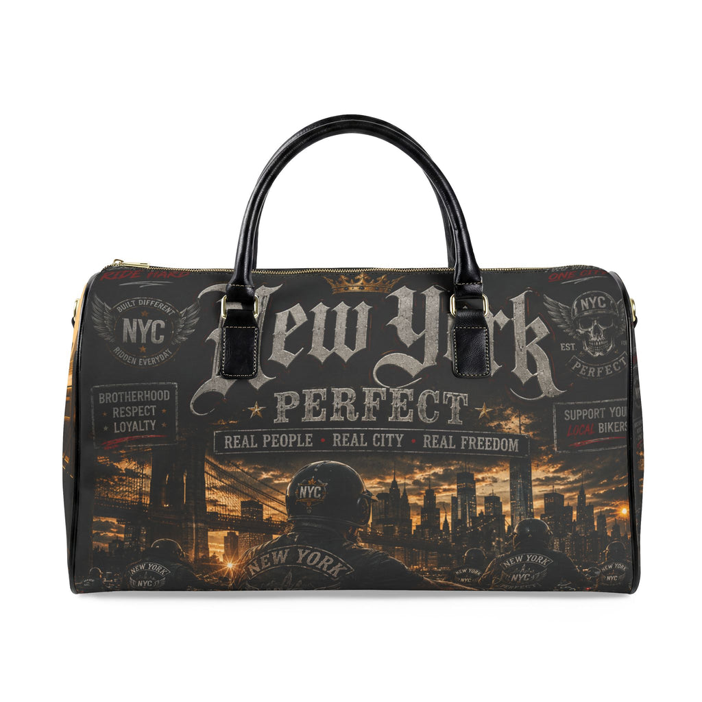 NYC Motorists Leather Travel Bag