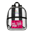 Love, Equality, New York Clear Backpack