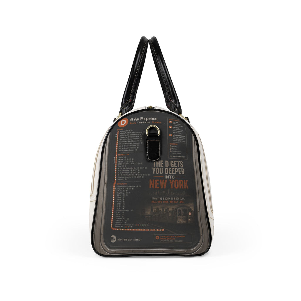 D-Train Faux Leather Travel Bag