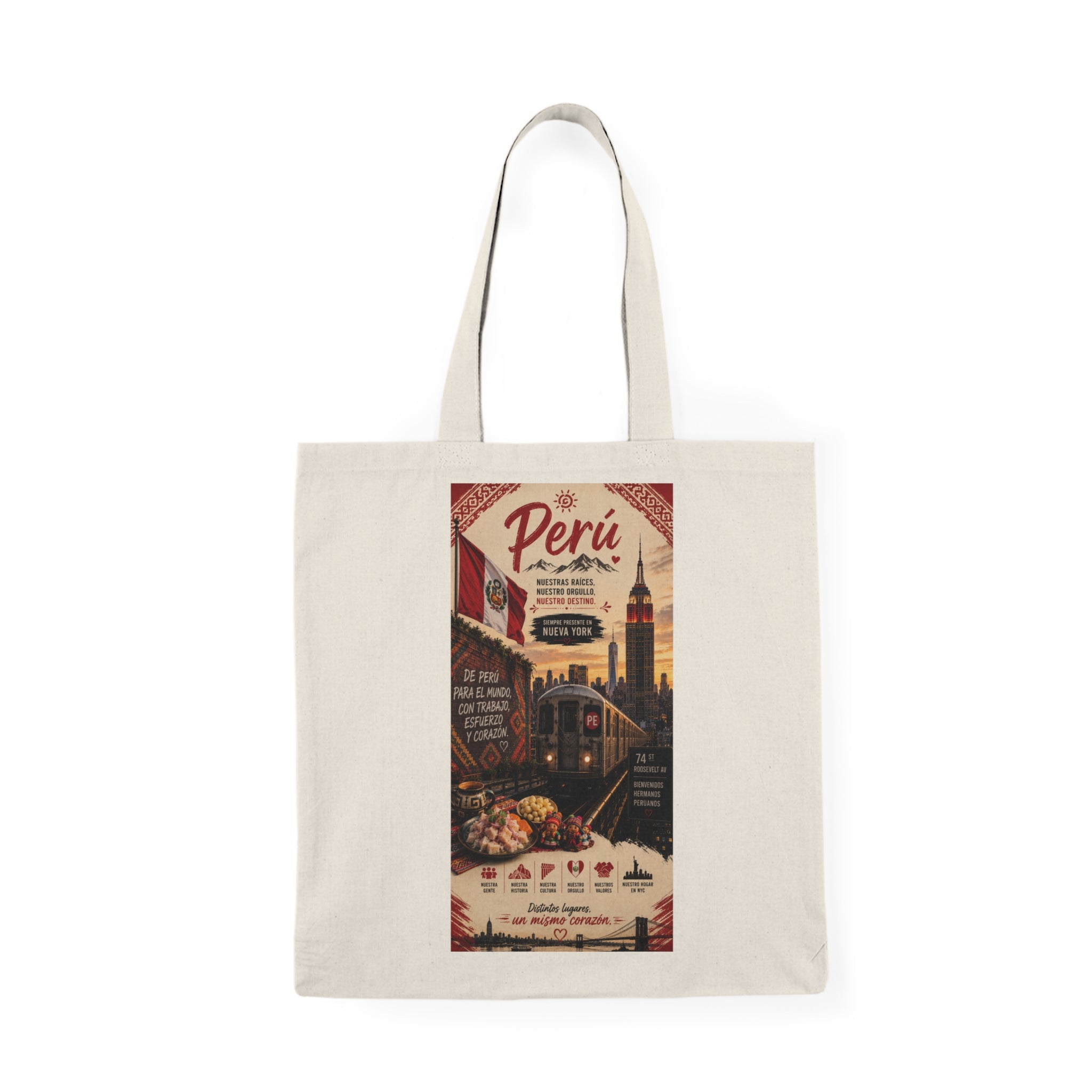 New York Perfect Peru Natural Tote Bag