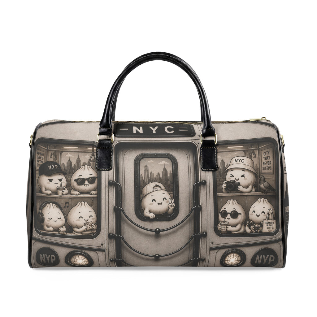 Faux Leather Travel Bag