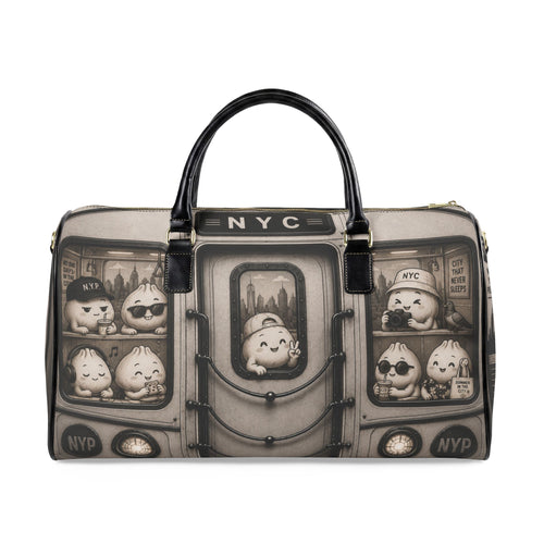 Faux Leather Travel Bag