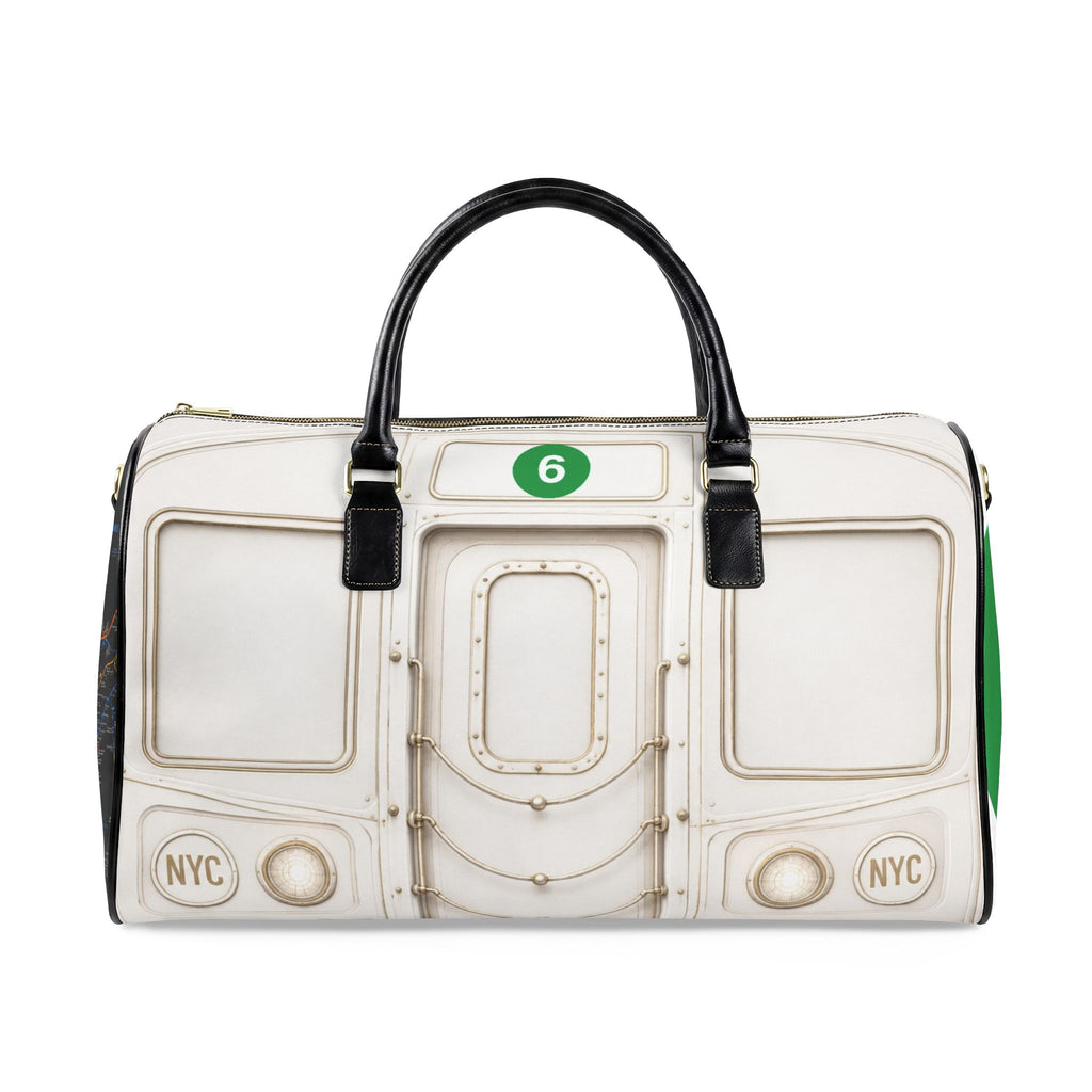 6-Train Faux Leather Travel Bag