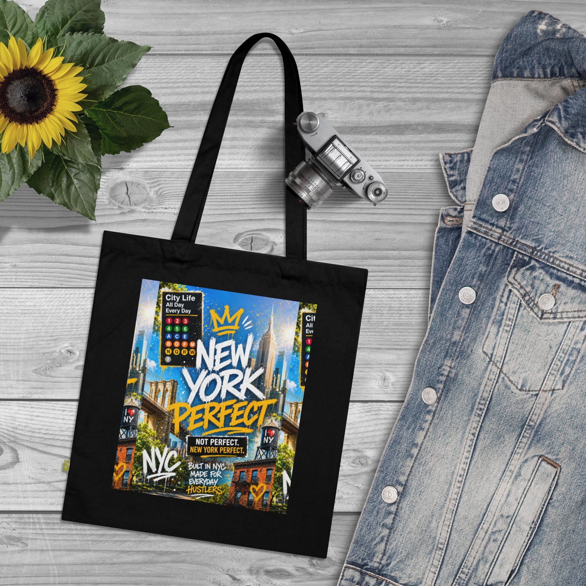 New York Perfect Organic Cotton Tote Bag
