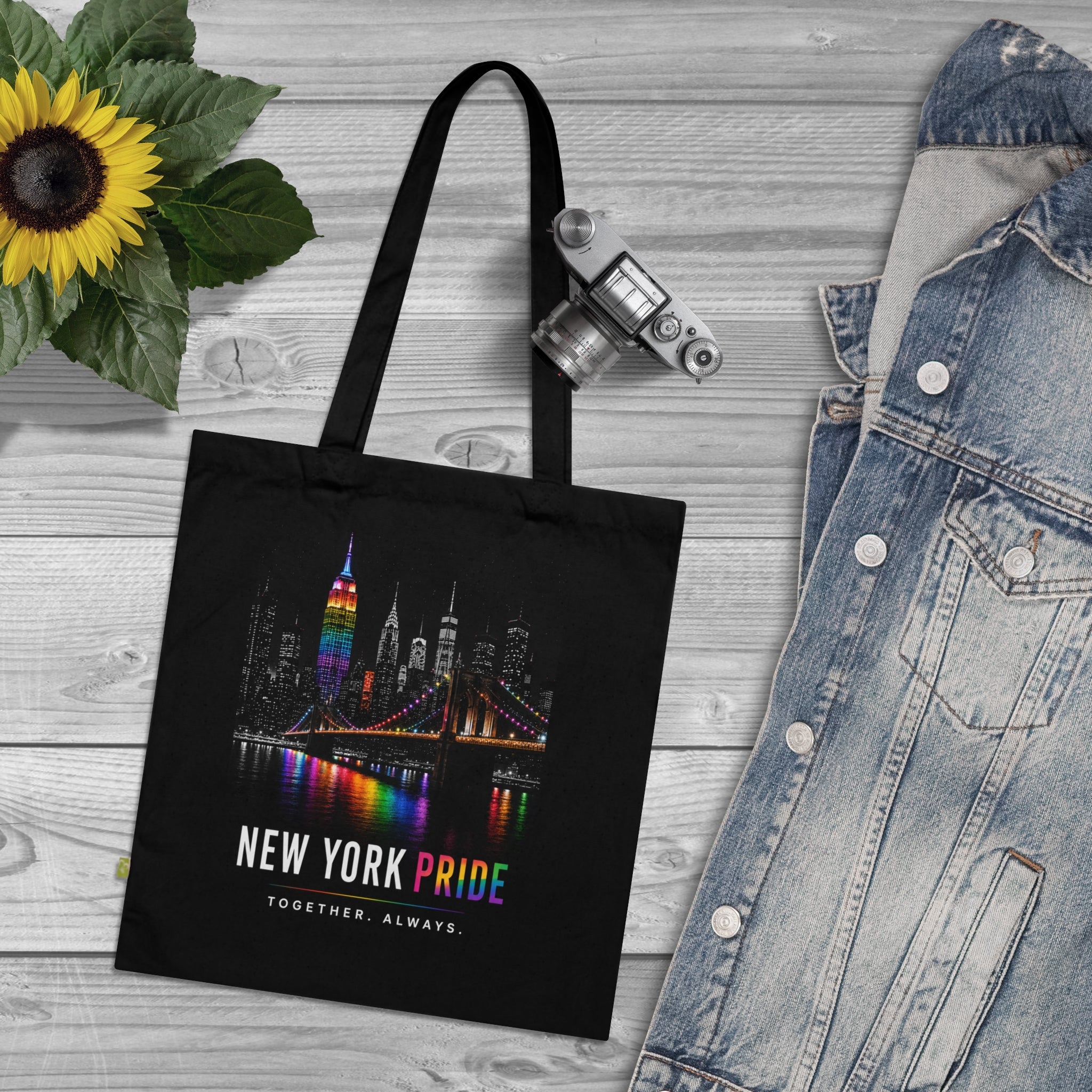 NYC Pride Organic Cotton Tote Bag (Double-sided)