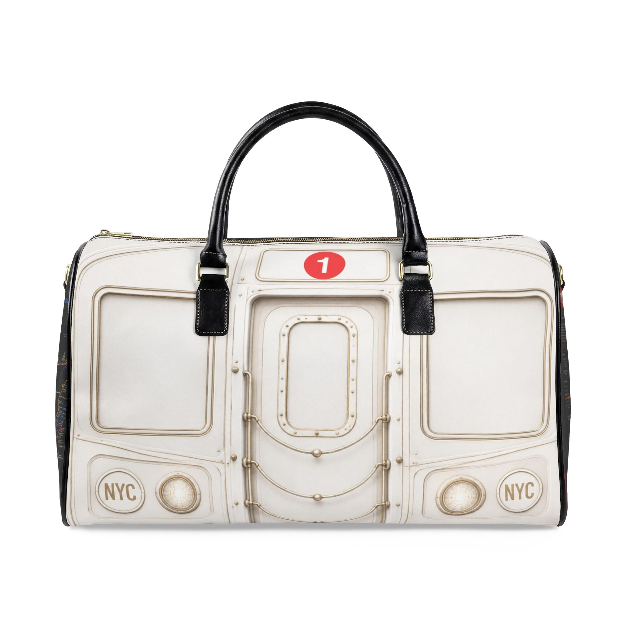 1-Train Faux Leather Travel Bag