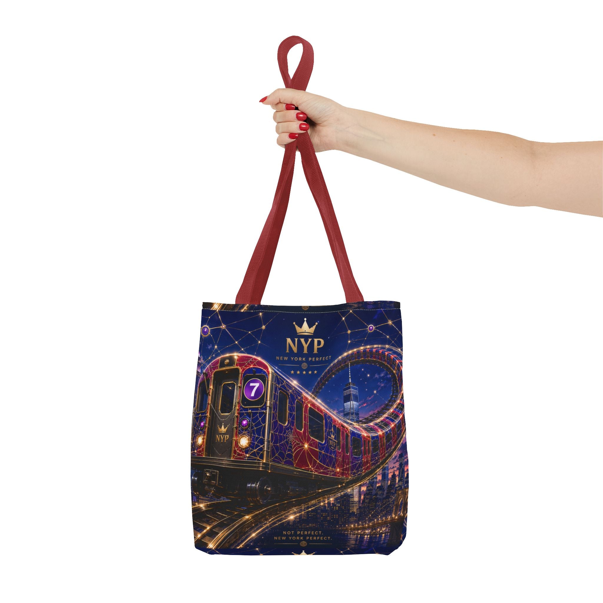 NYP 7 Route Flow Tote Bag (AOP)