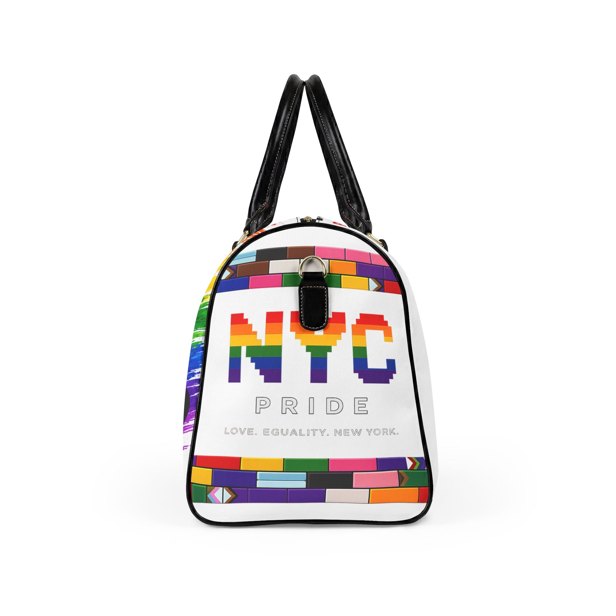 NYC Pride Faux Leather Travel Bag