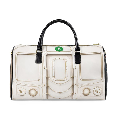 5- Train Faux Leather Travel Bag