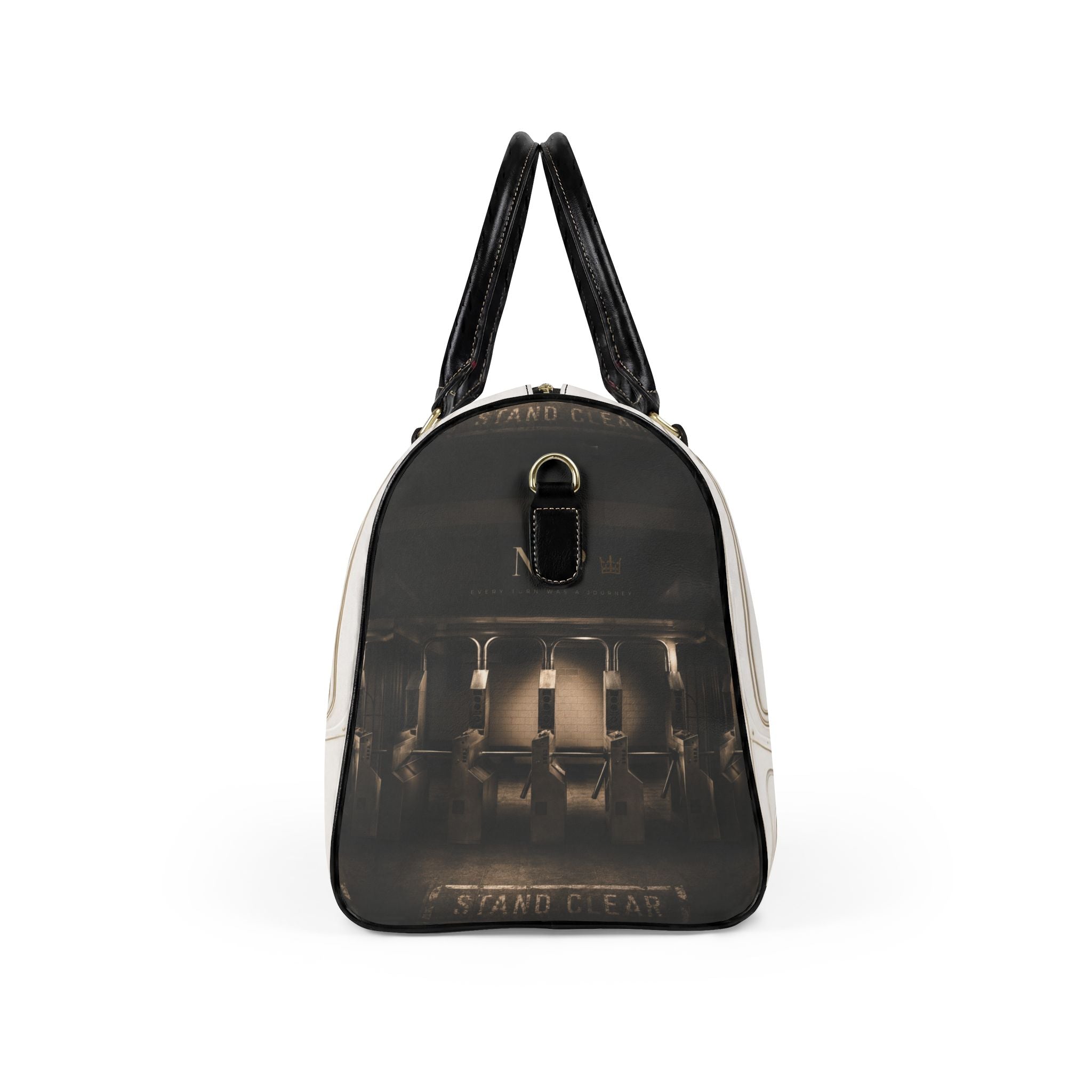 A Line Leather Travel Bag