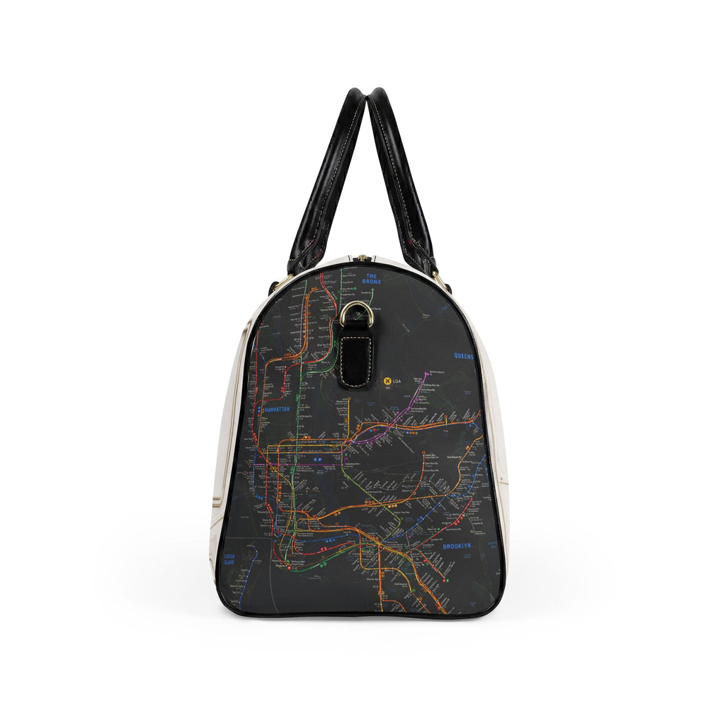 D-Train Faux Leather Travel Bag