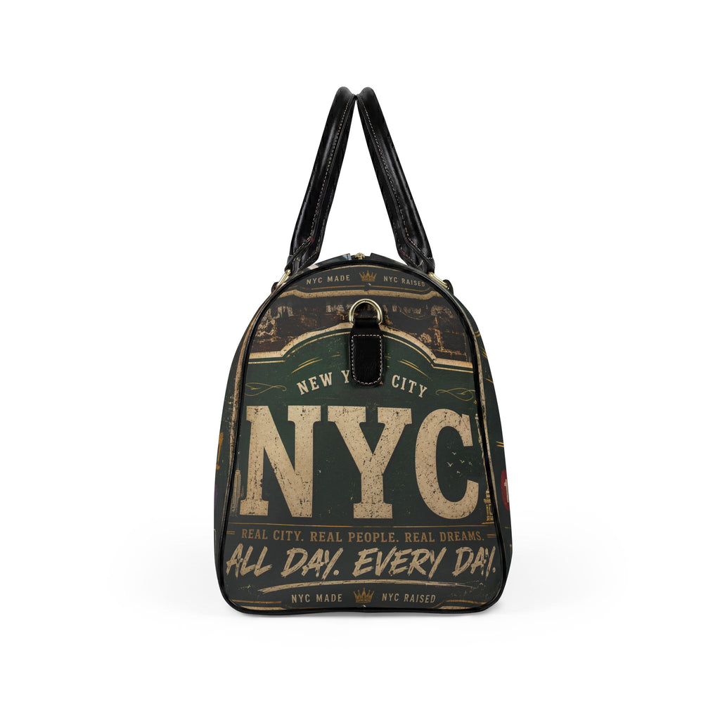 Manhattan Faux Leather Travel Bag