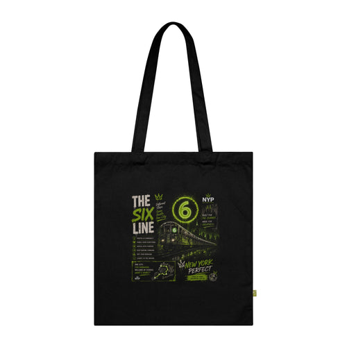 6 Line Organic Cotton Tote Bag