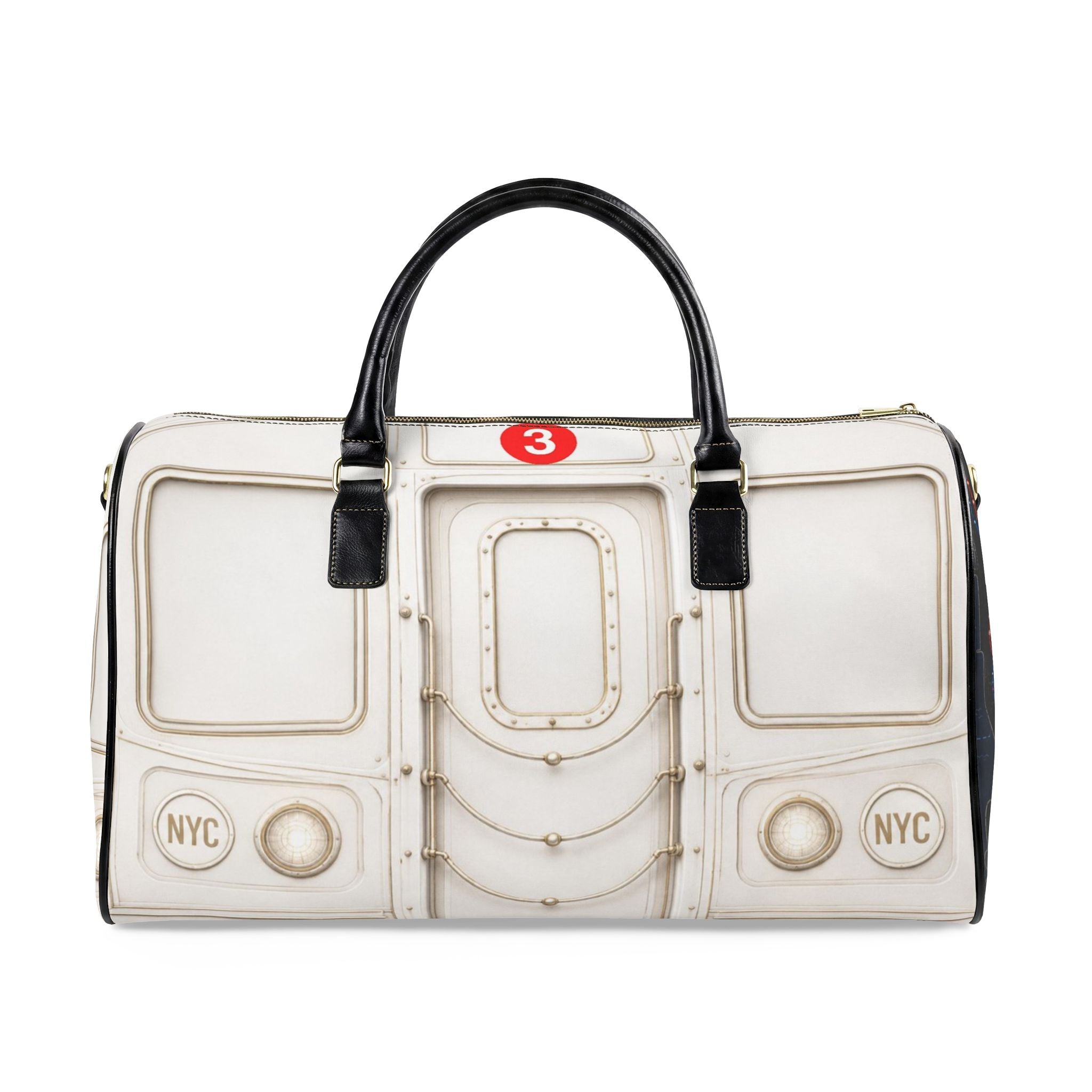 3 Line Leather Bag