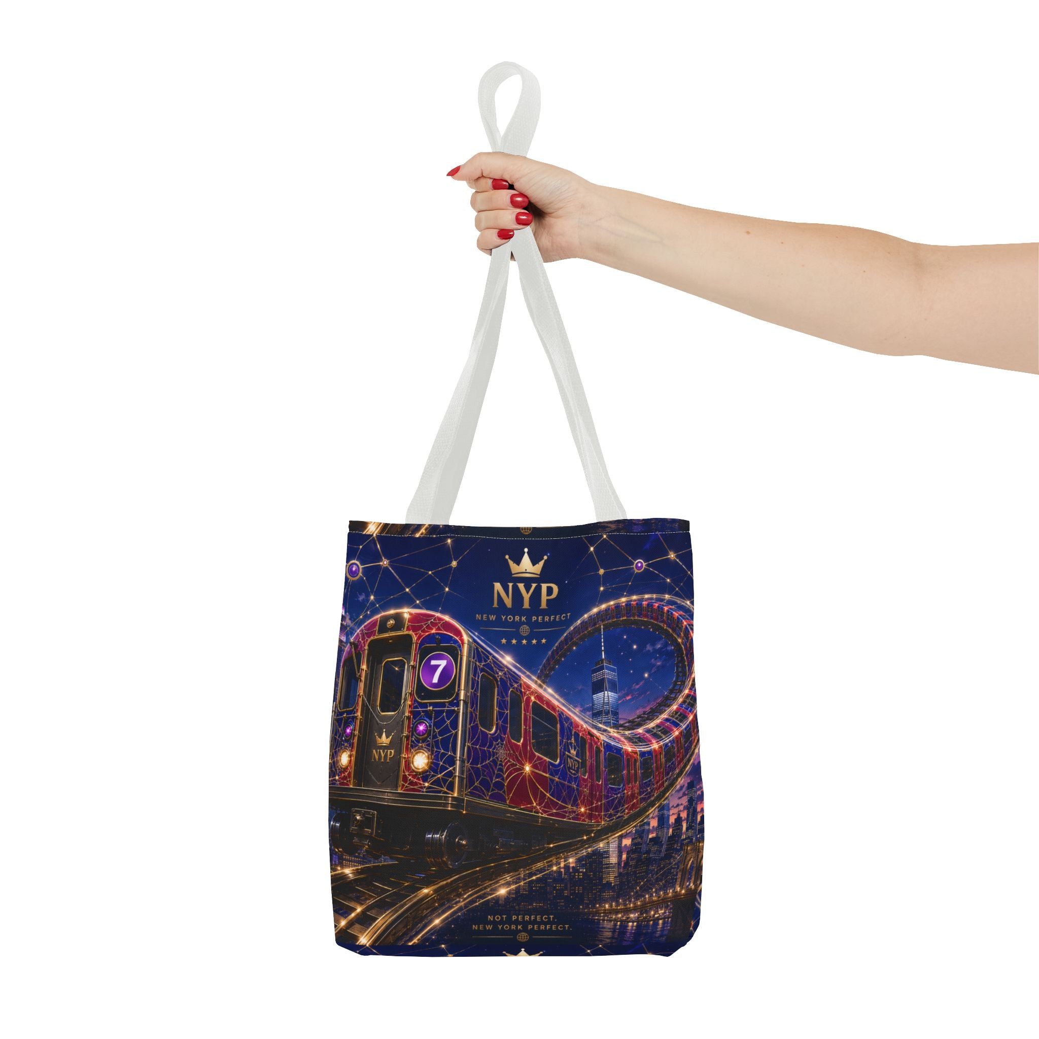 NYP 7 Route Flow Tote Bag (AOP)