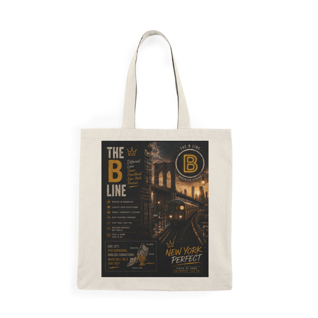 B Line Natural Tote Bag
