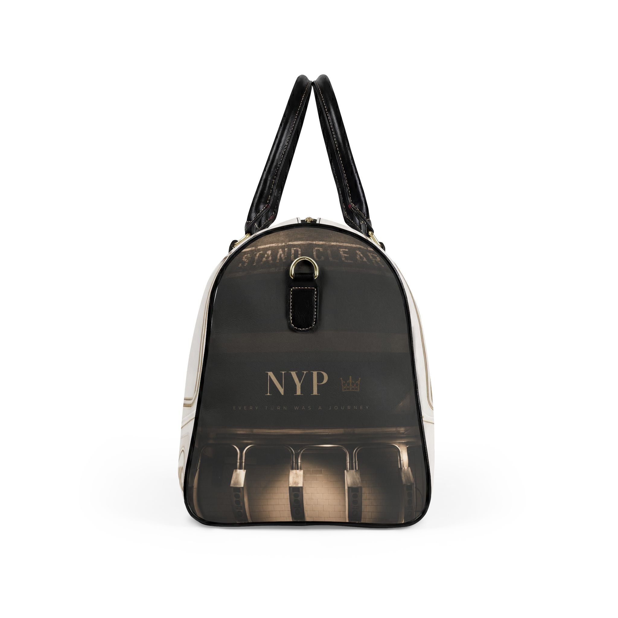 V Line Leather Bag