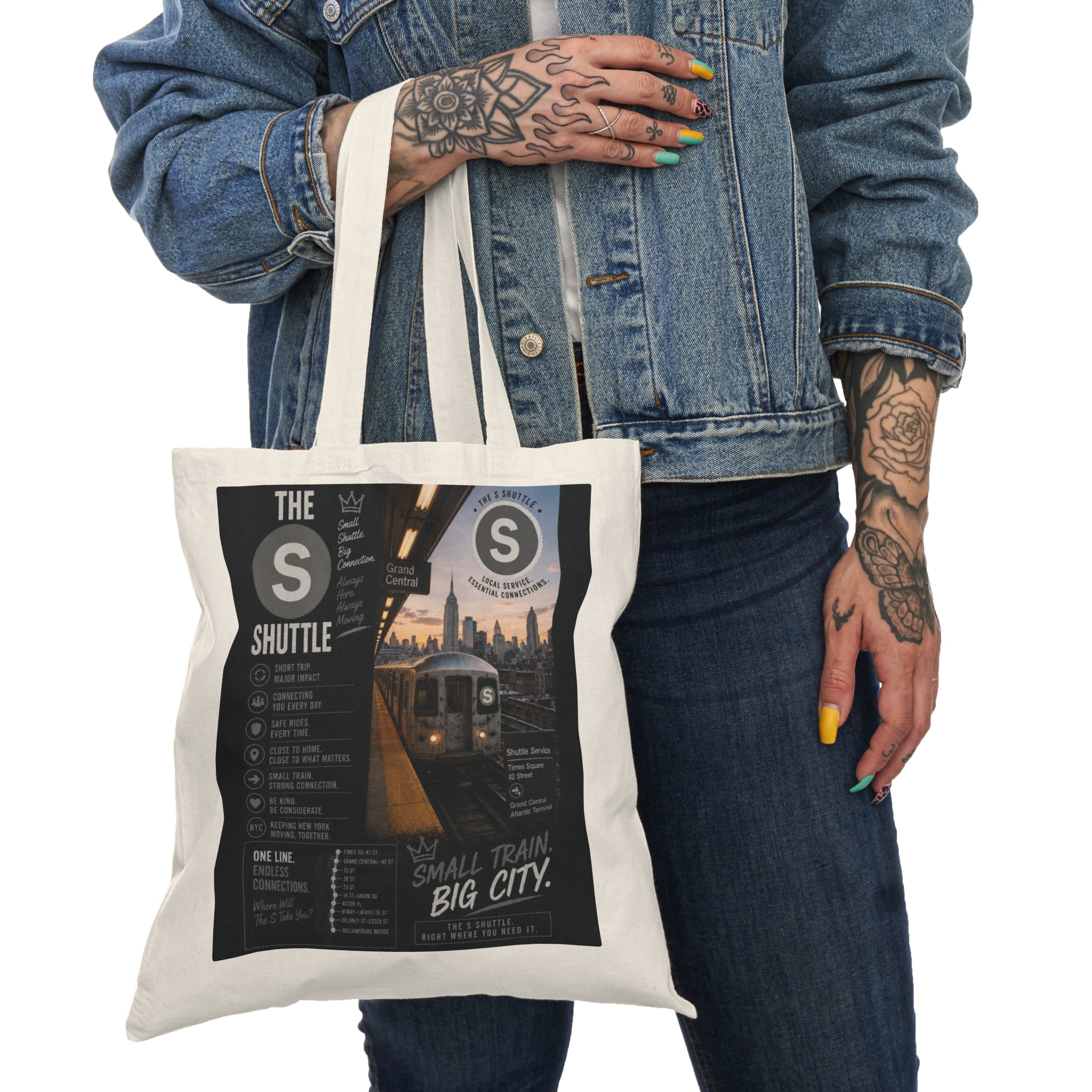 S Line Natural Tote Bag