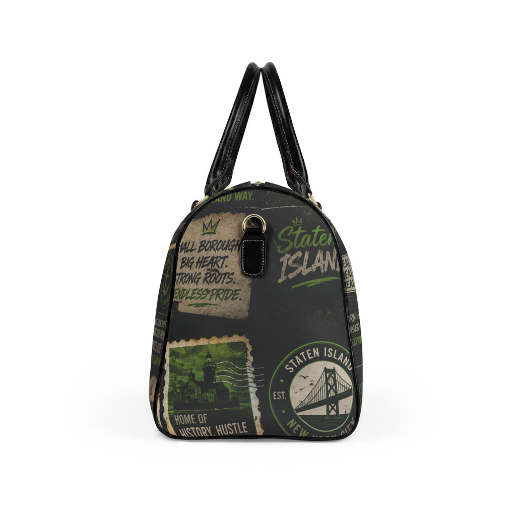 Staten Island Faux Leather Travel Bag