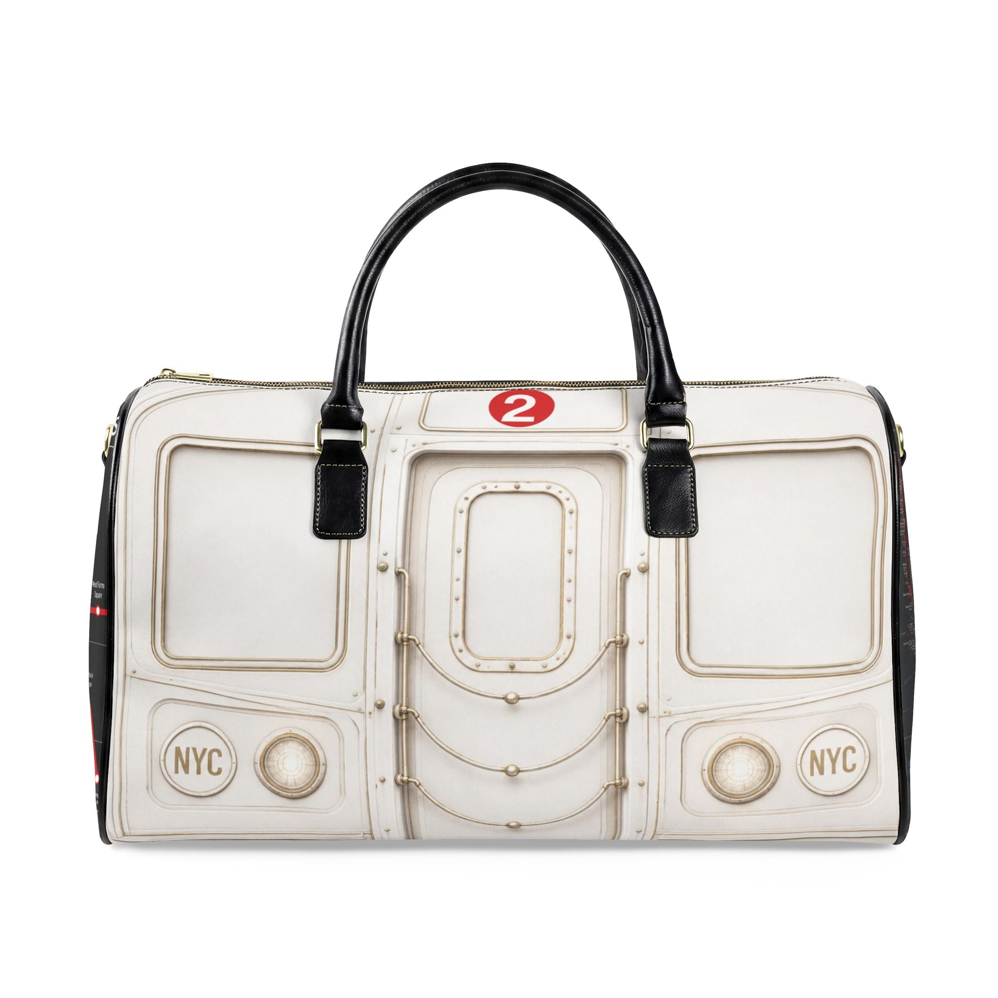2 Train Faux Leather Travel Bag