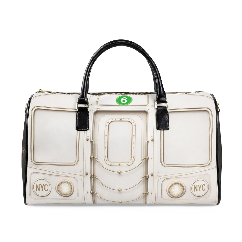 6 Line Leather Travel Bag