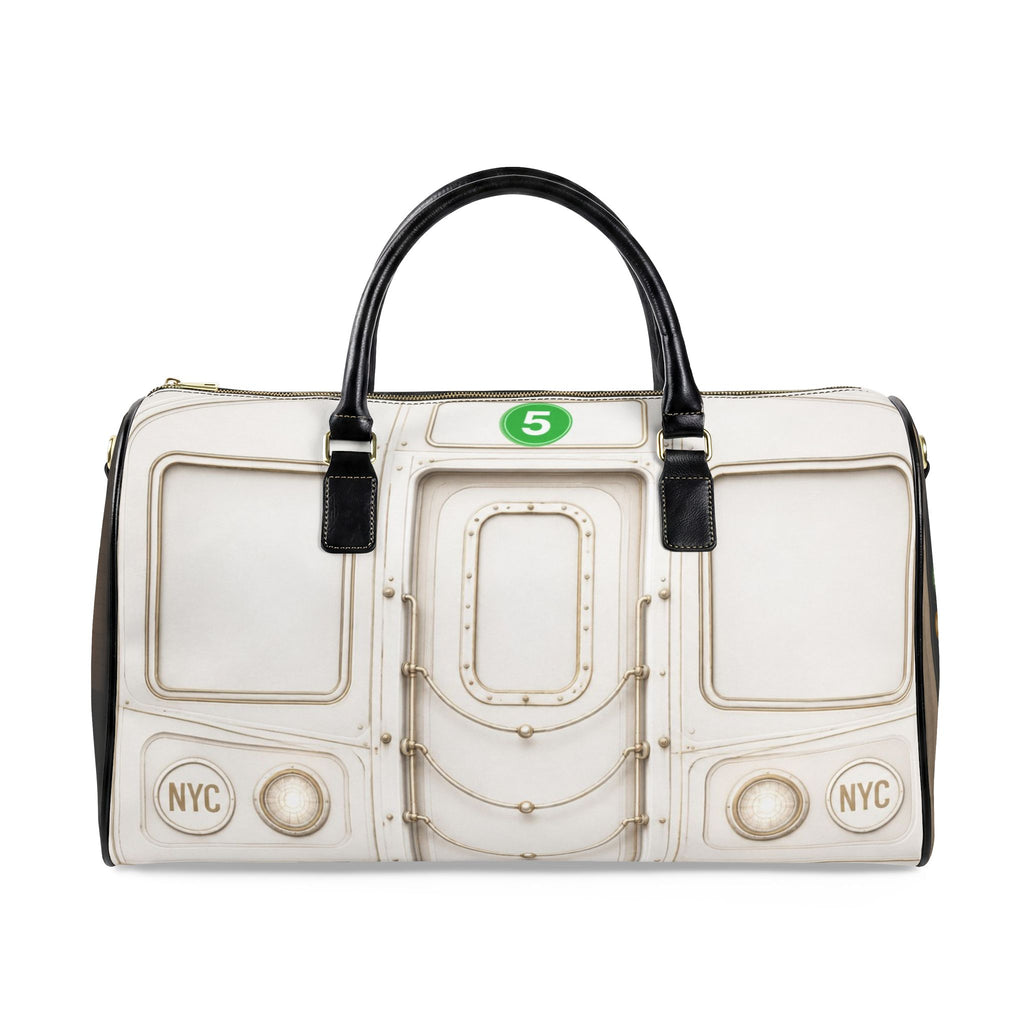 5 Line Leather Travel Bag