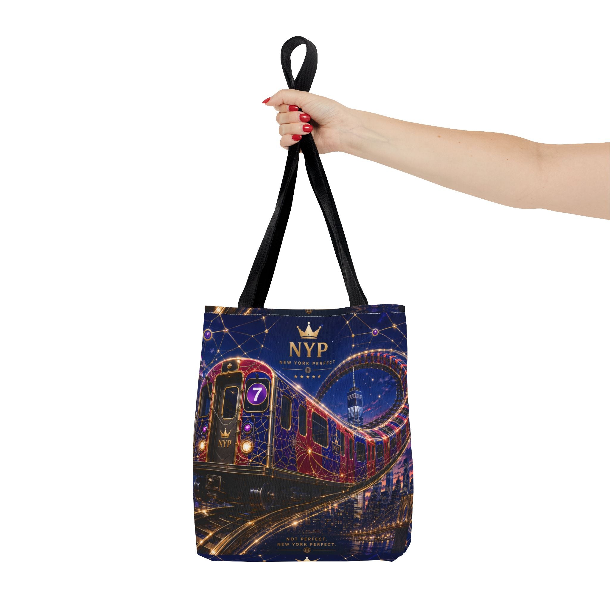 NYP 7 Route Flow Tote Bag (AOP)