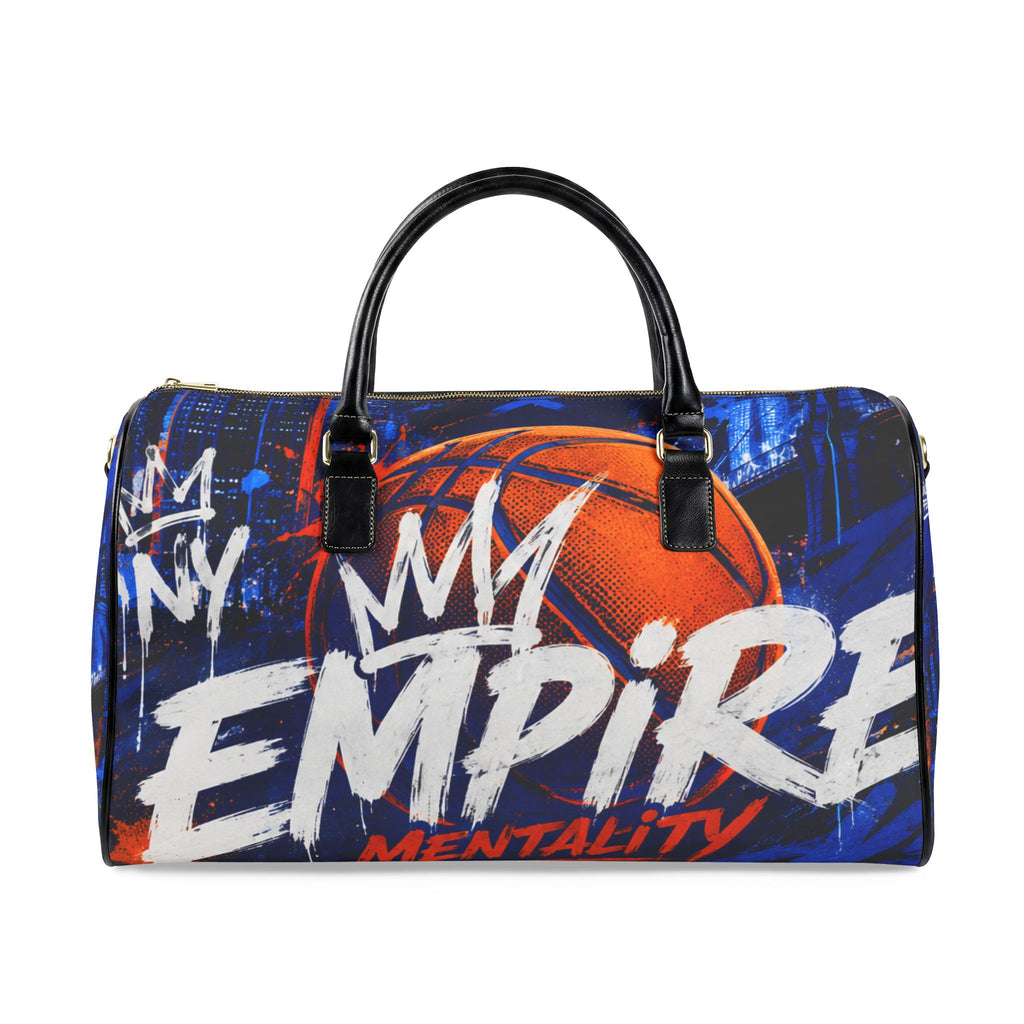 NY Empire Faux Leather Travel Bag