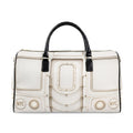 NYP White | Champagne Gold Leather Bag