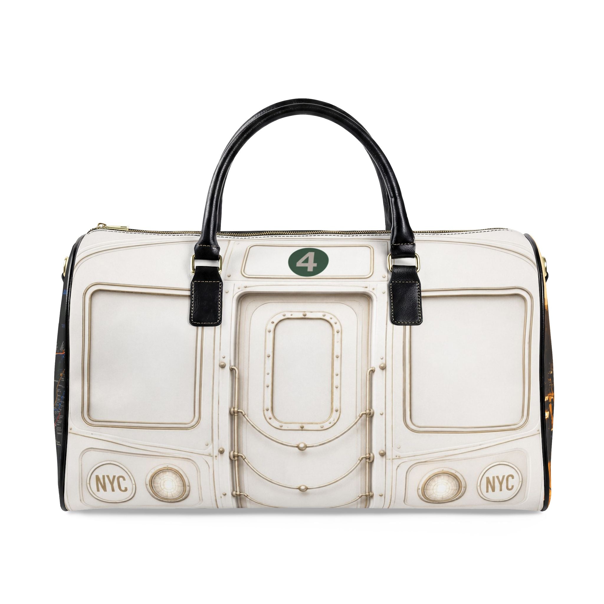 4-Train Faux Leather Travel Bag