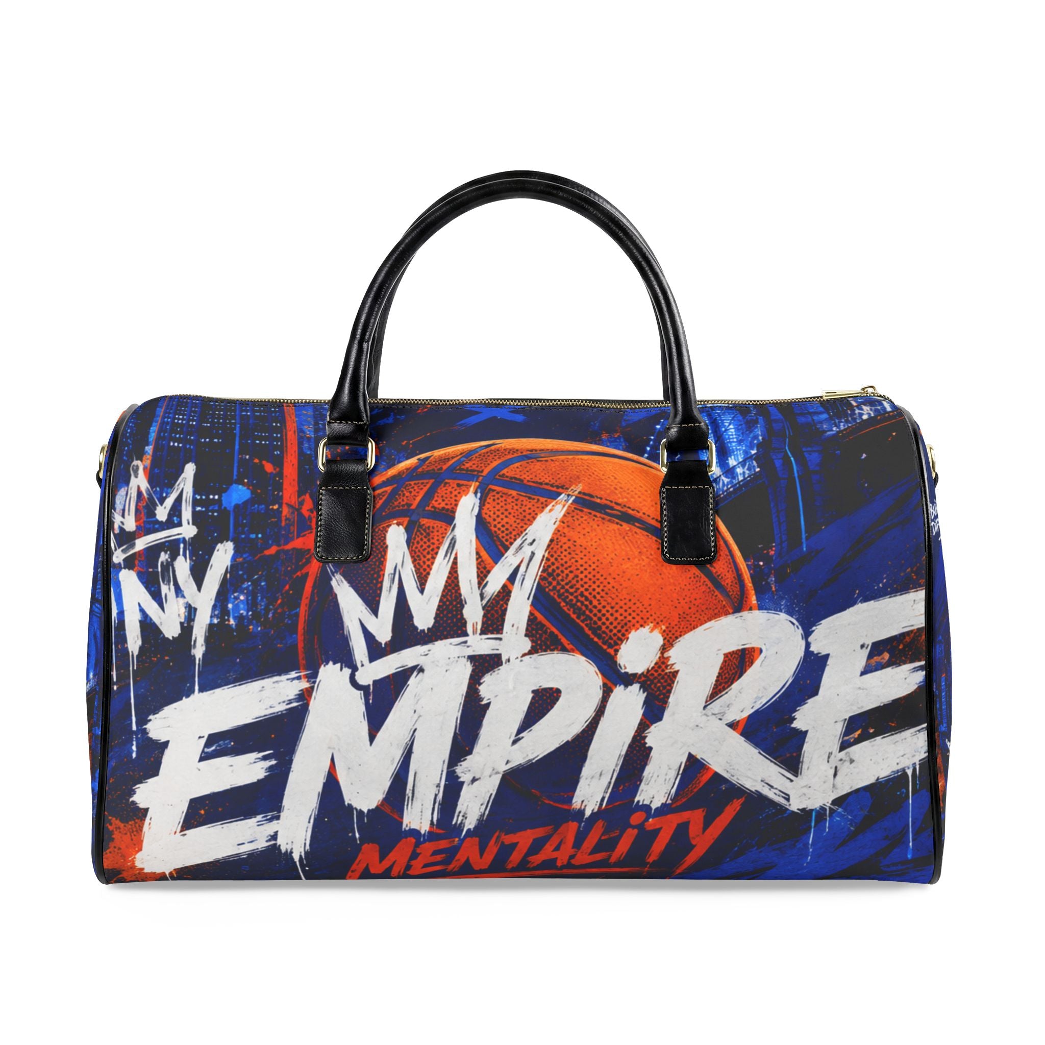 NY Empire Faux Leather Travel Bag