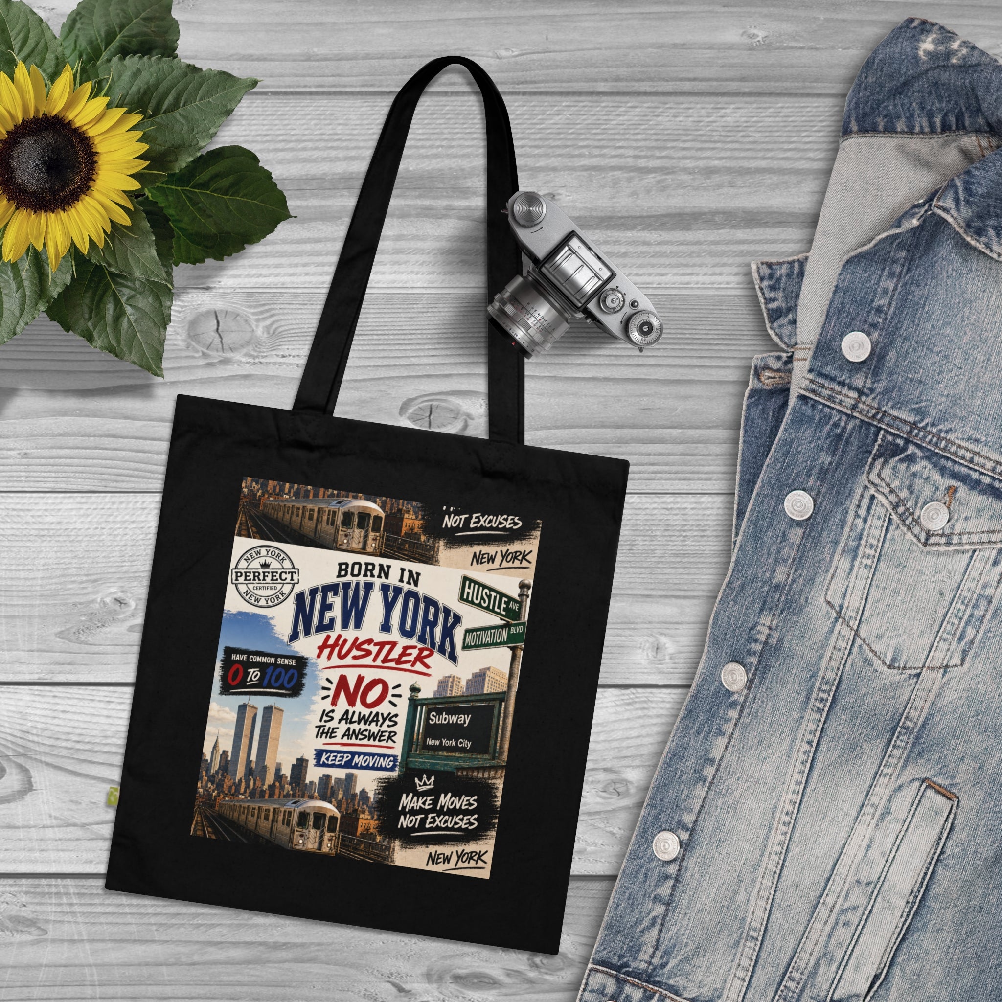 New York Hustler Organic Cotton Tote Bag