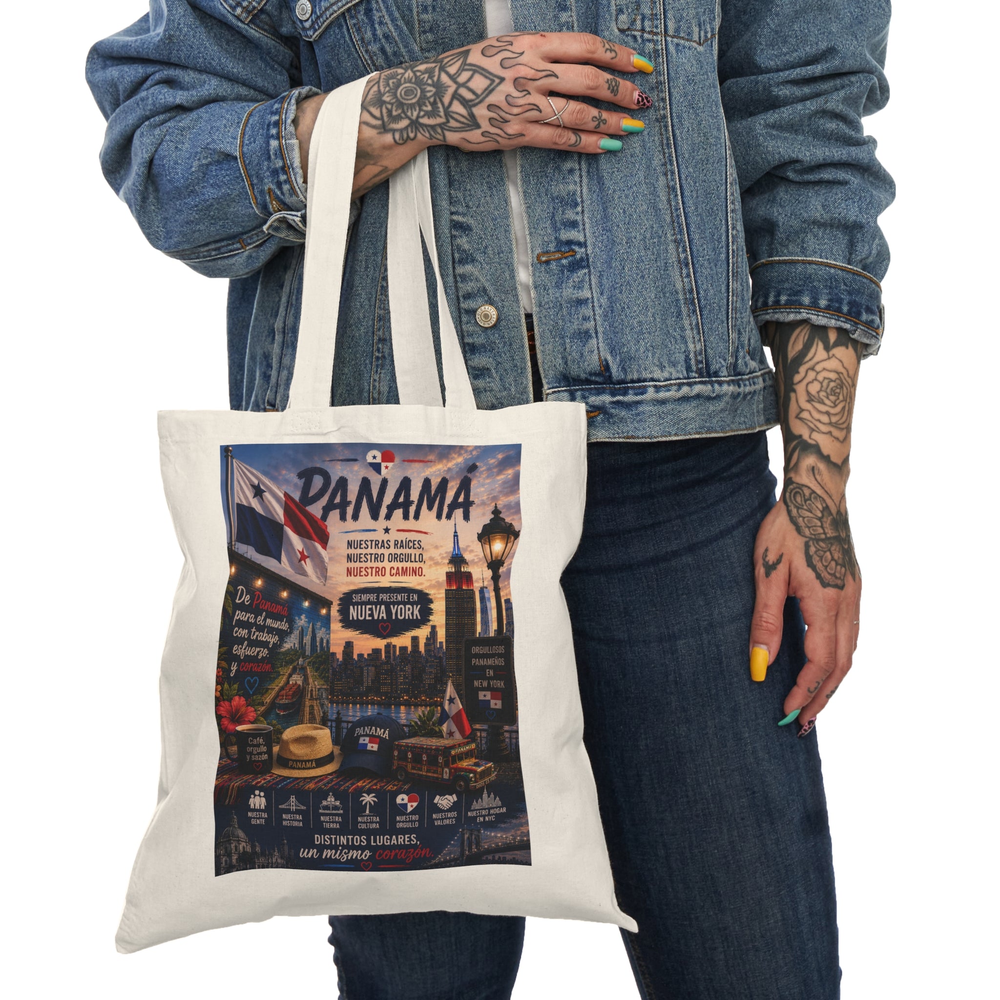 New York Perfect Panama Tote Bag