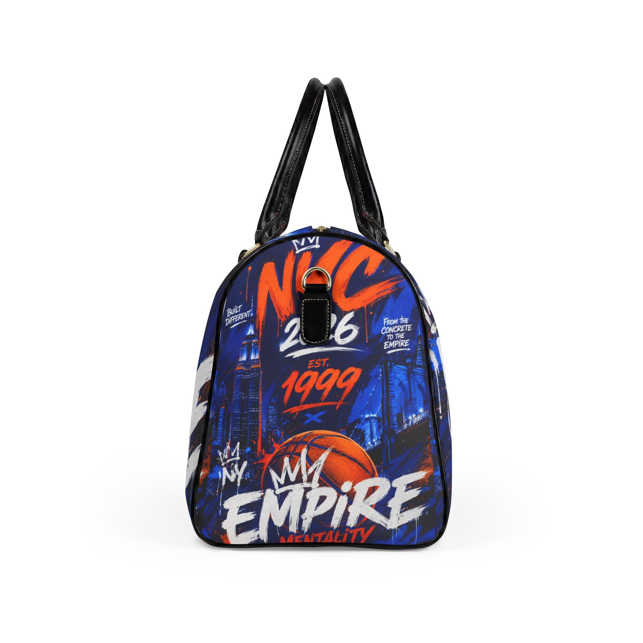 NY Empire Faux Leather Travel Bag