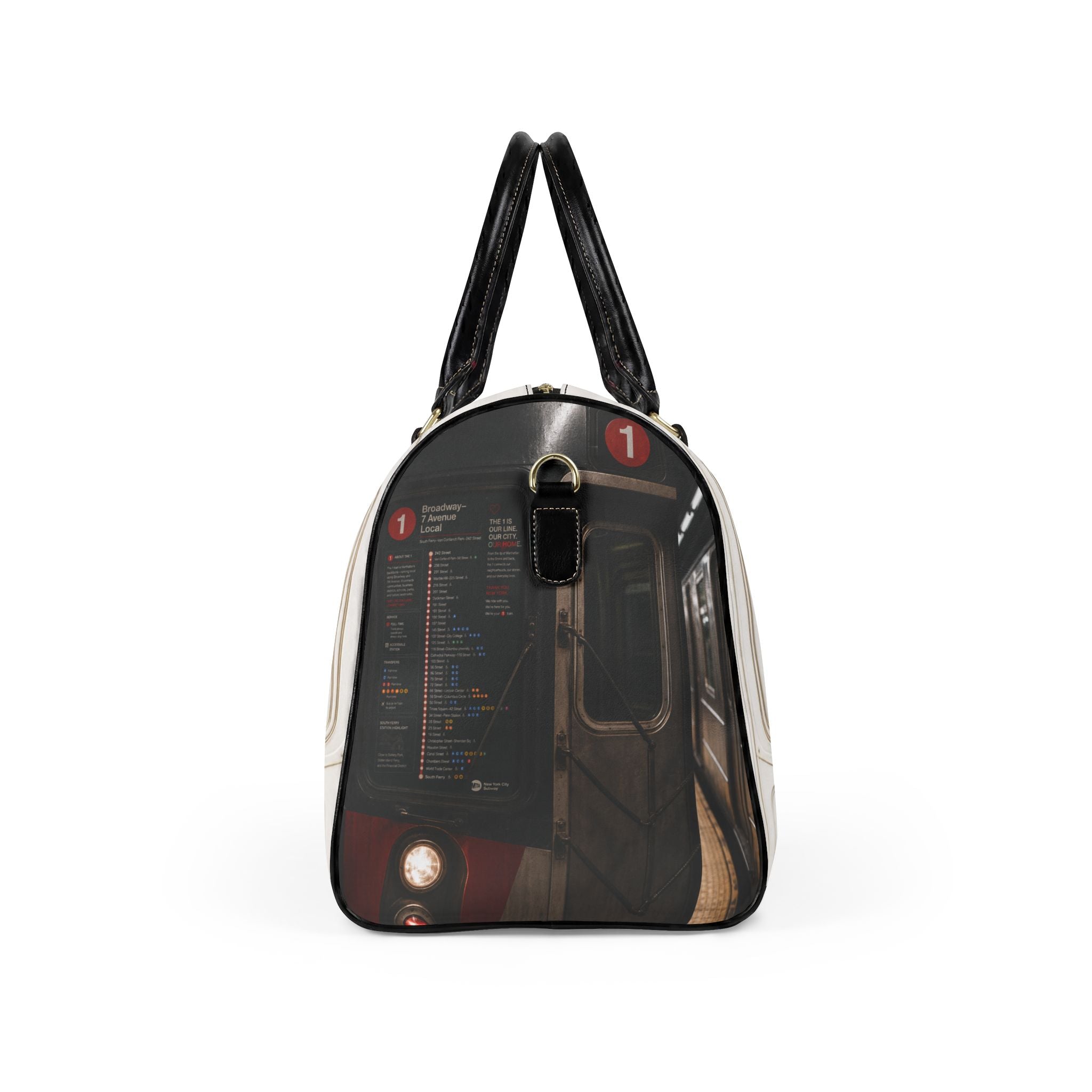 1-Train Faux Leather Travel Bag