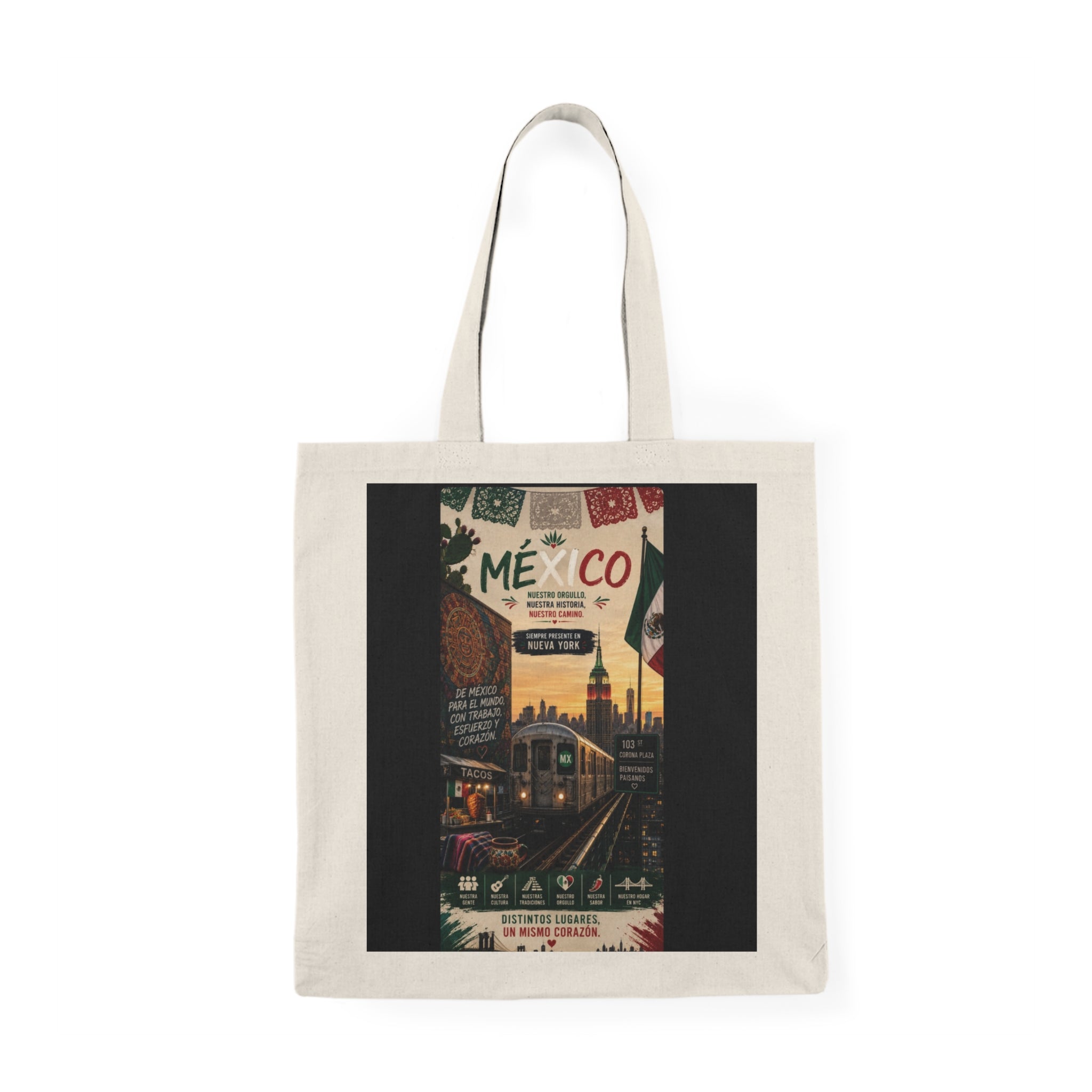 New York Perfect Mexico Natural Tote Bag