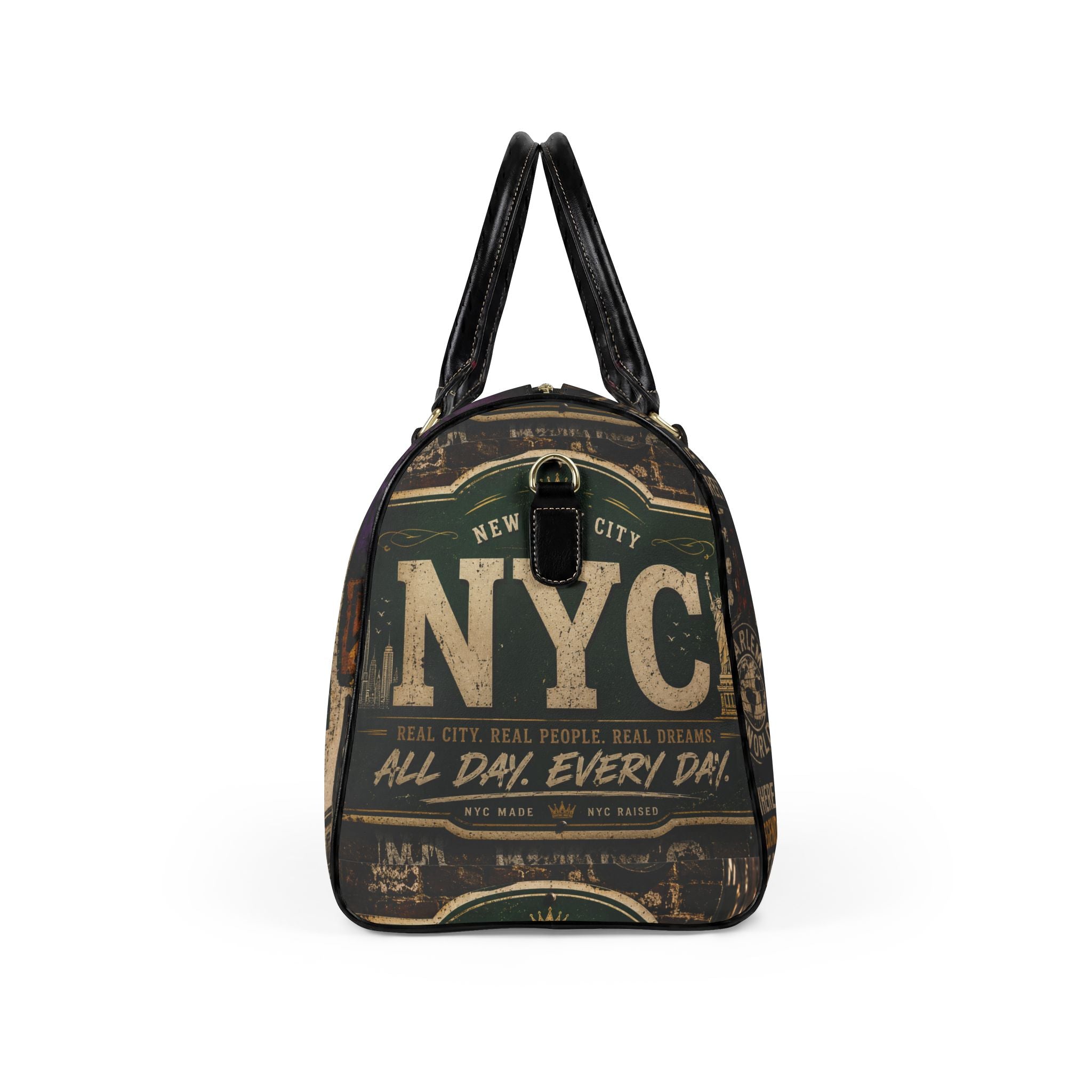 Harlem Faux Leather Travel Bag