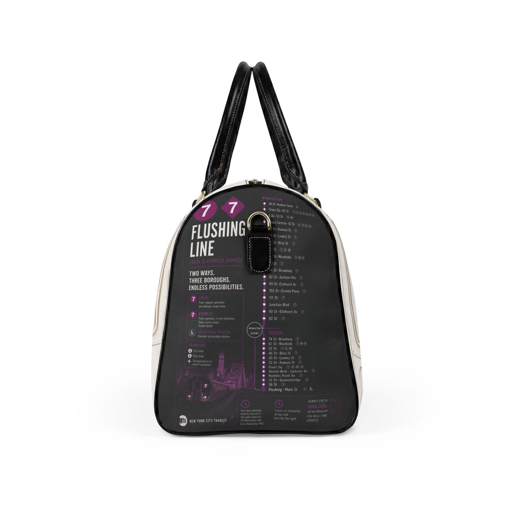 7-Train Faux Leather Travel Bag