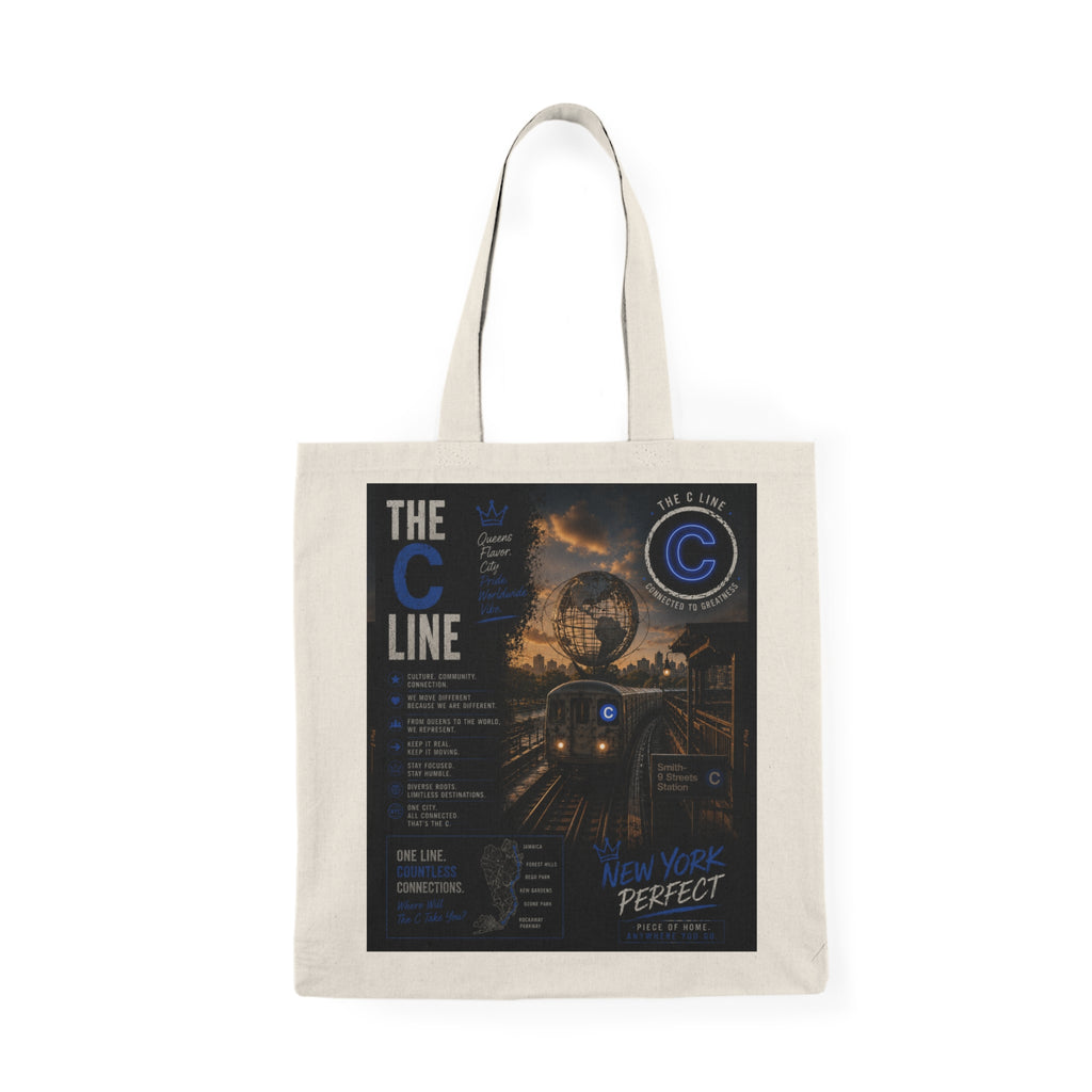 C Line Natural Tote Bag