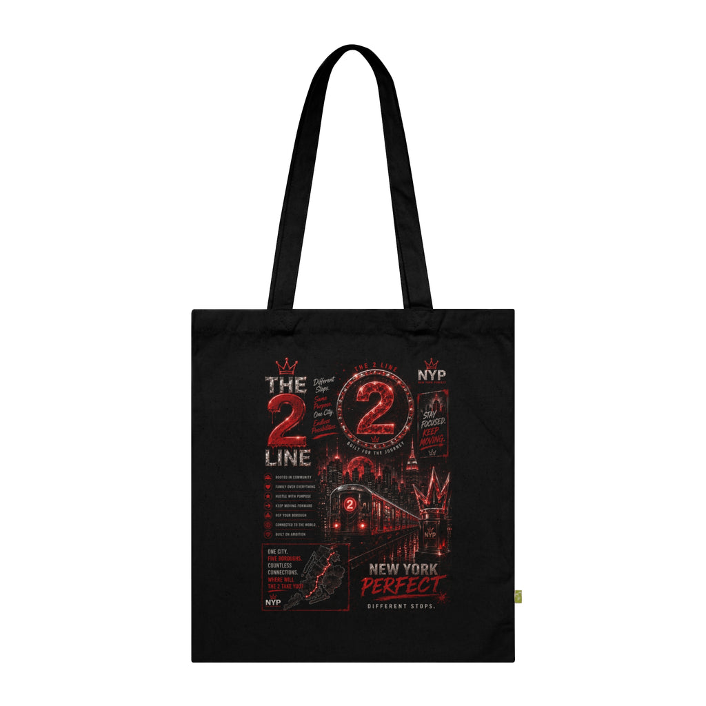 NYP 2 Line Organic Cotton Tote Bag