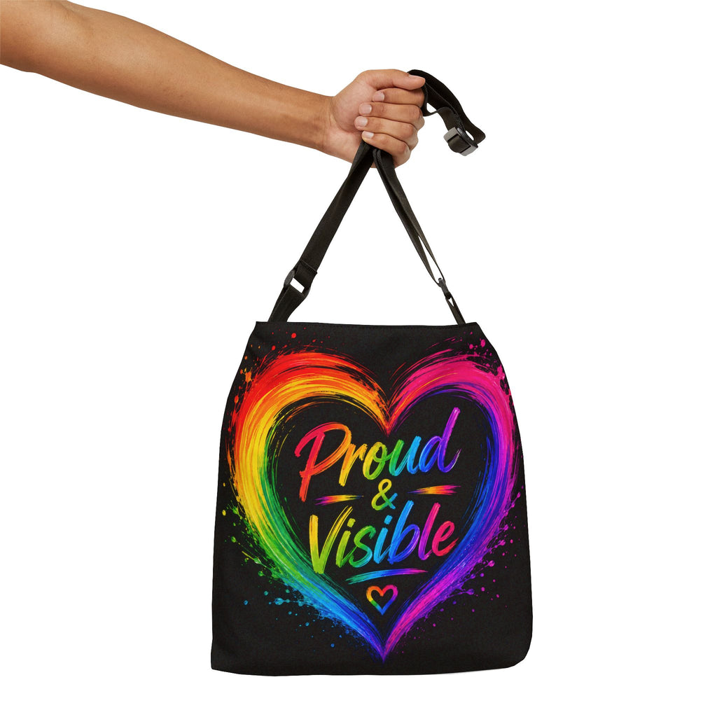 Proud and Visible Adjustable Tote Bag (AOP)
