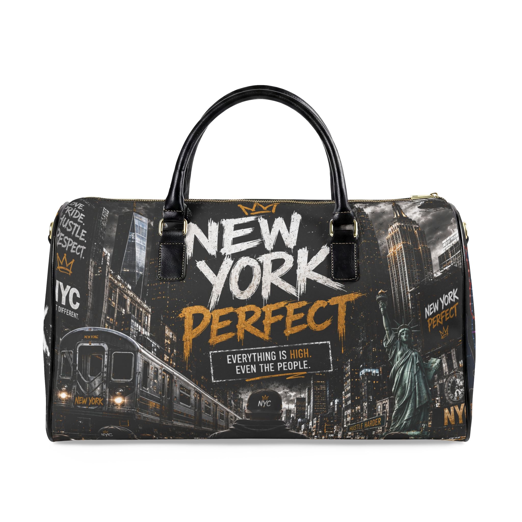 NYP Everything High Leather Travel Bag