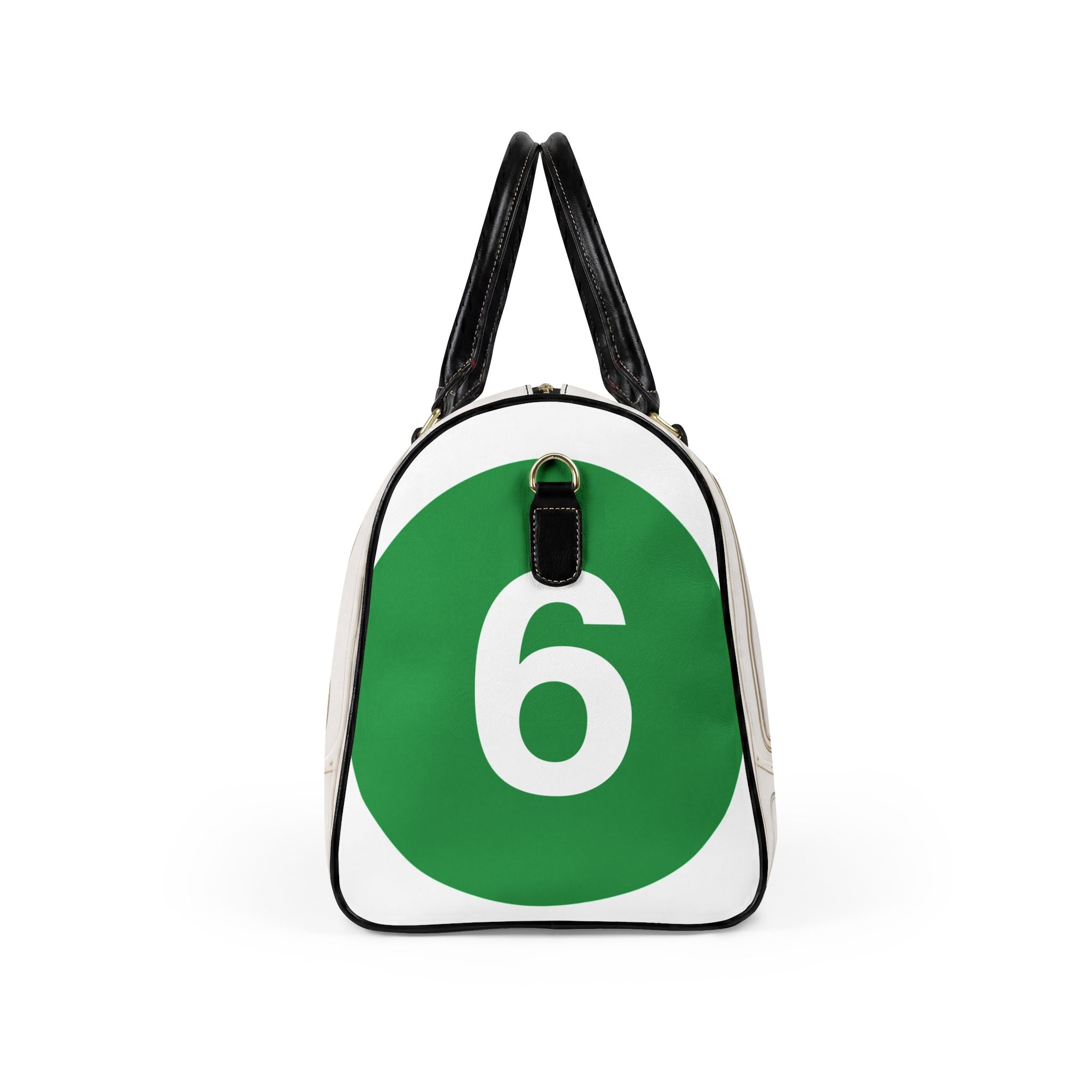6-Train Faux Leather Travel Bag